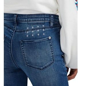 Ksubi Blue Hi & Wasted Distressed Skinny Jeans 27